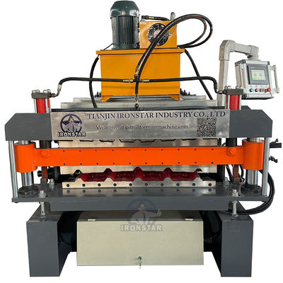 “5 Rib 7 Rib Double Deck 750 Roof Sheet Roll Forming Machine Malaysia Automatic Trapezoidal Metal Roofing Sheet Roll Former Machine”