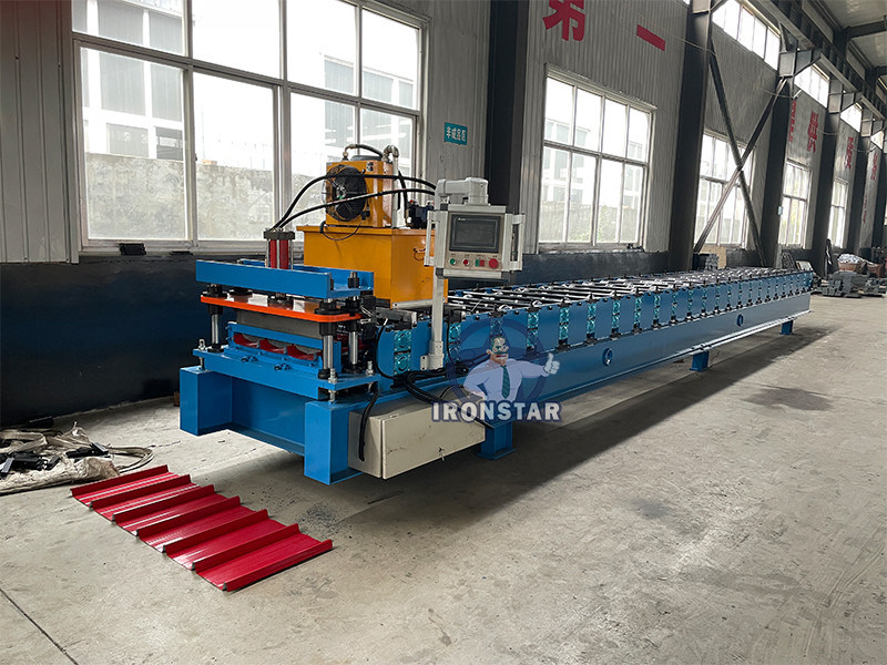 “High Speed 3 Rib Profile Trapezoidal Metal Roof Tile Roll Forming Machine For Cote D'Ivoire Construction”