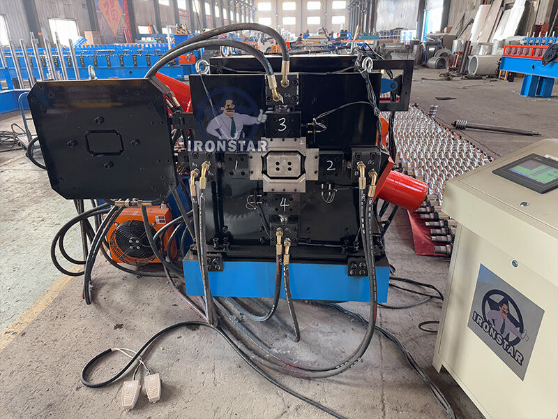 “3 in 1 Automatic Water Downpipe Roll Forming Machine for USA Market, Square Round Oval Downspout & Elbow Making Machine, High Efficiency Rain Gutter Down Pipe Roll Forming Equipment”